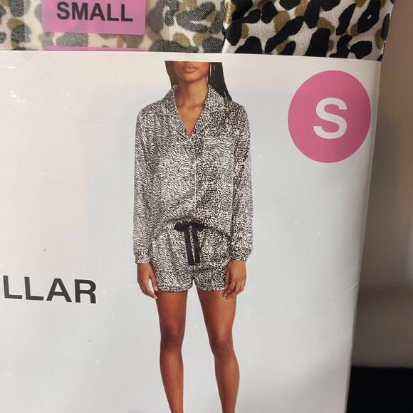 NIP BB Dakota Satin Notch Collar PJ Set Small - Picture 2 of 8